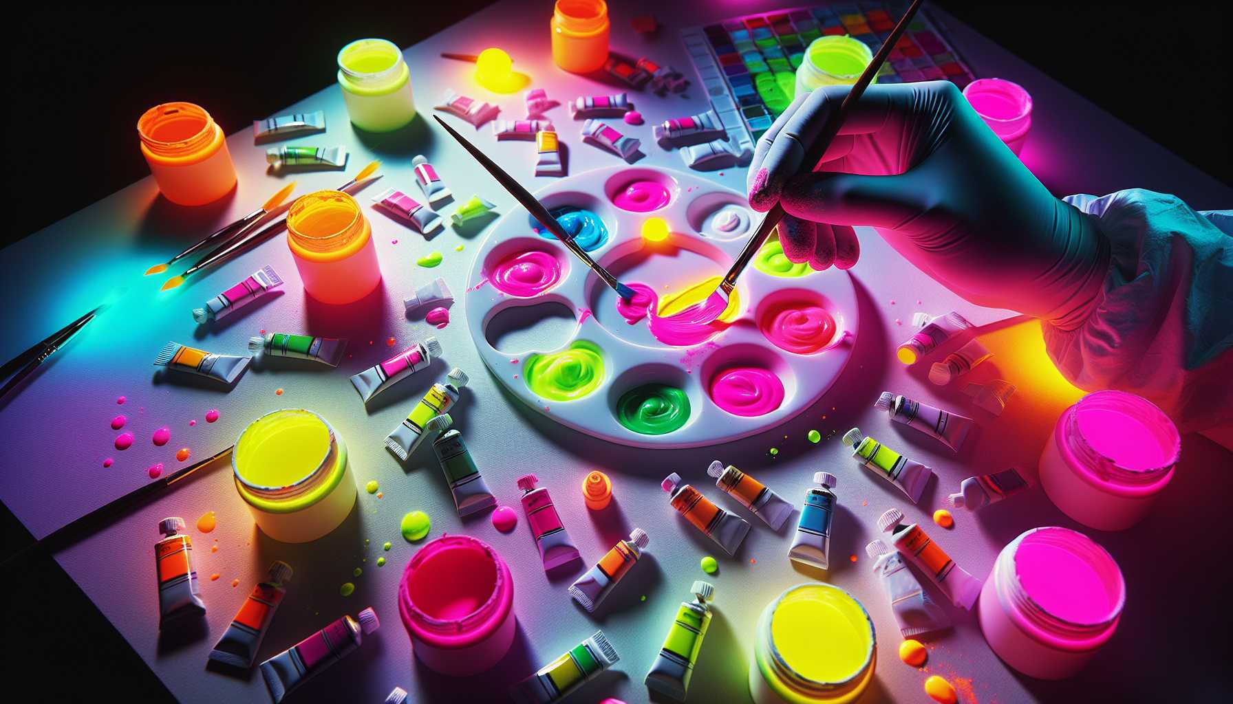 Neon Paint Mixing: Vibrant Color Creation Guide