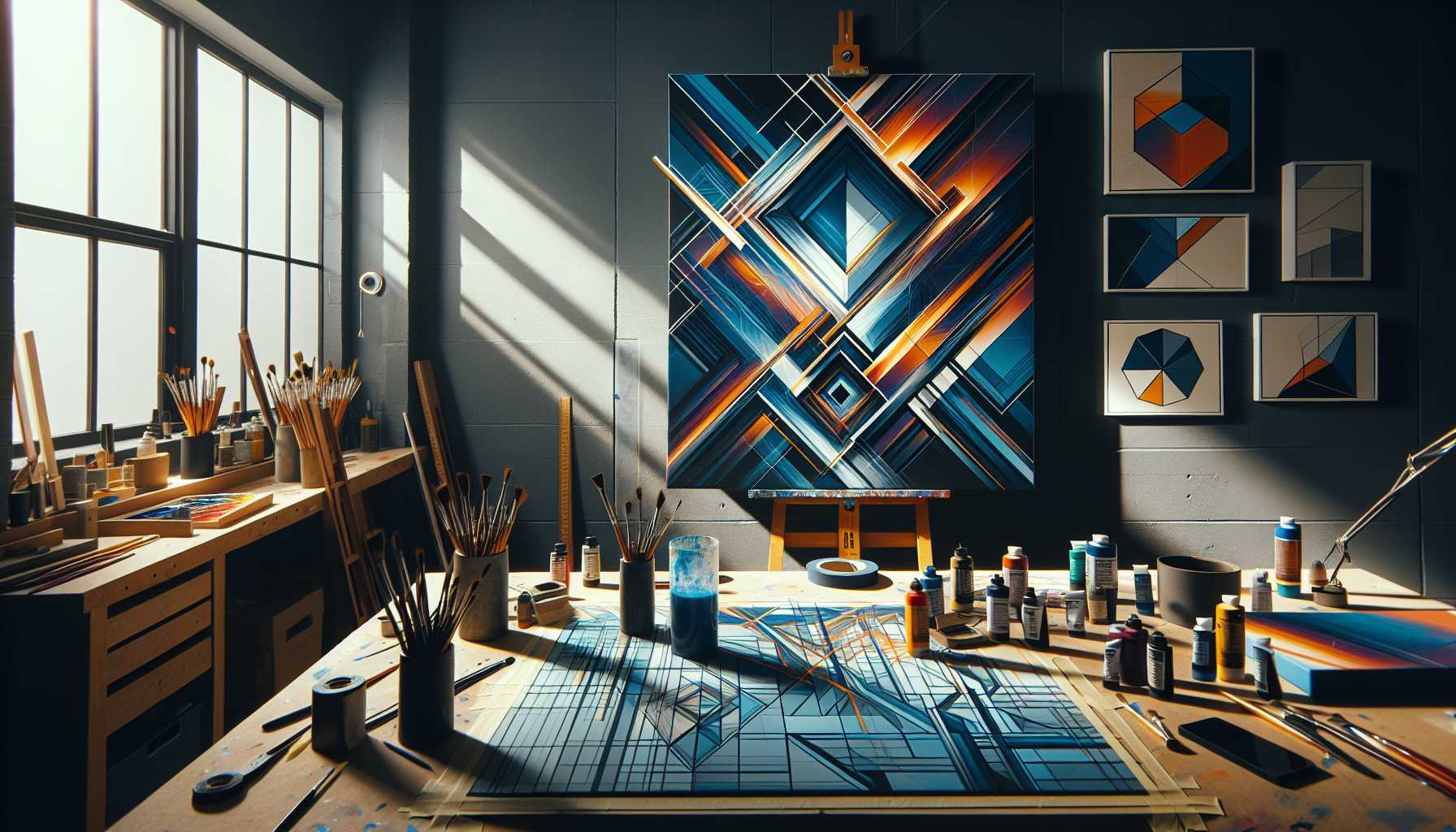 Geometric Abstract Painting: Modern Design Techniques Guide 2024