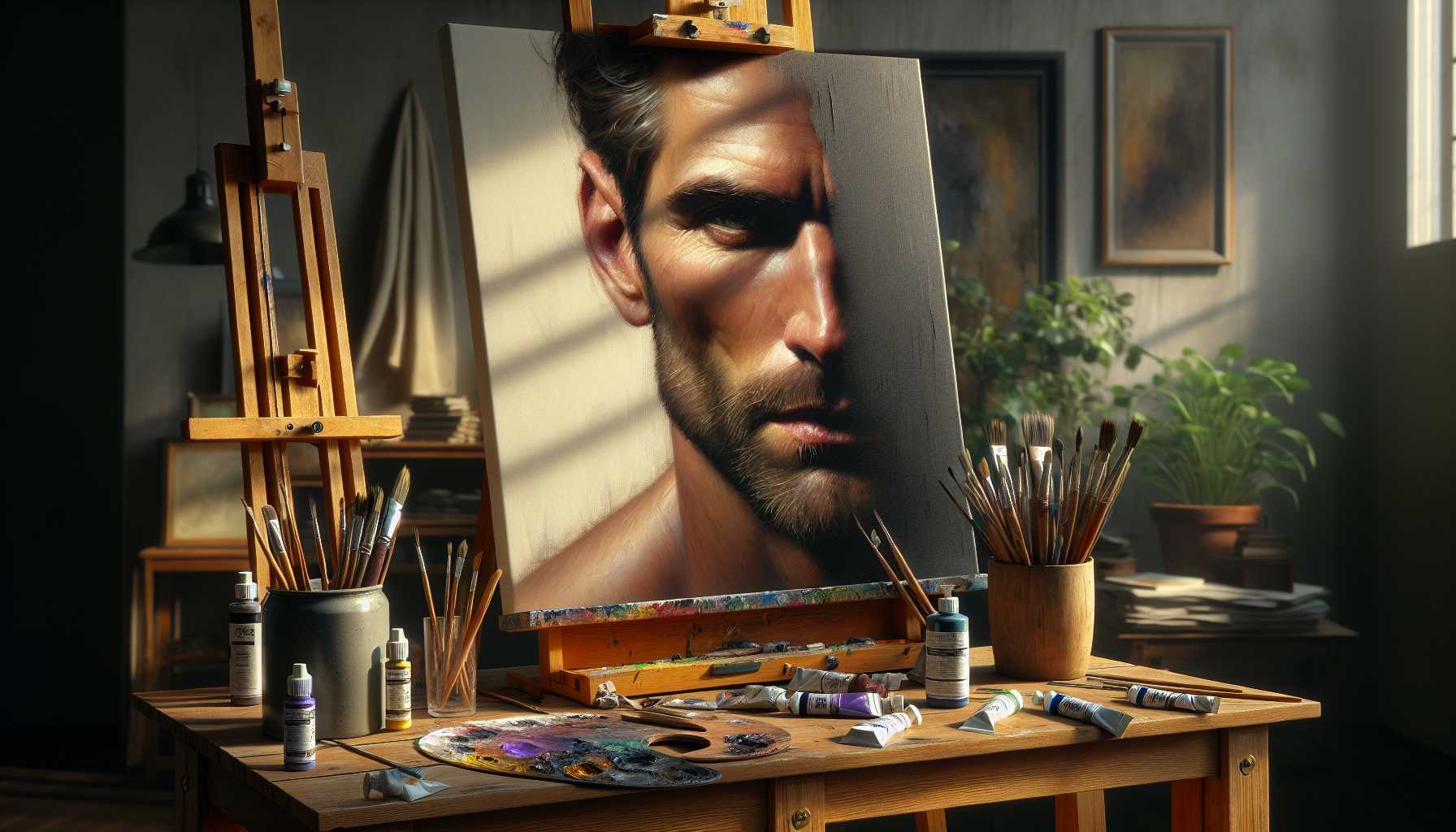 Male Portrait Guide: Masculine Features Painting Tutorial