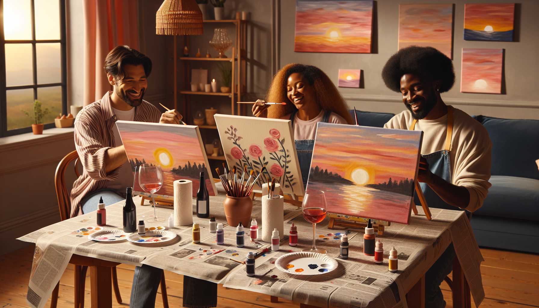 Easy Paint-and-Sip Projects for Home Entertainment