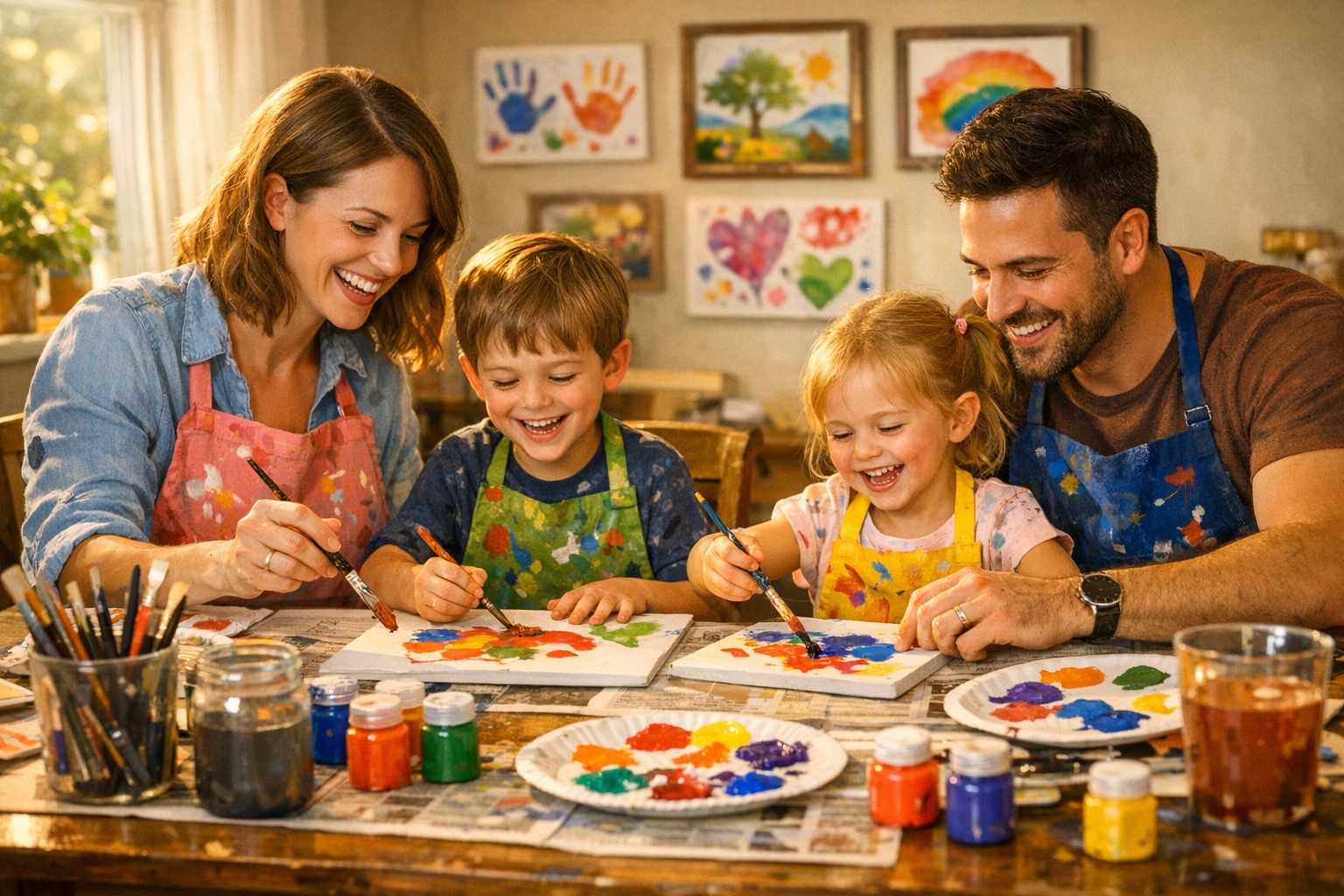 Kids and Adults: Easy Family Painting Project Ideas