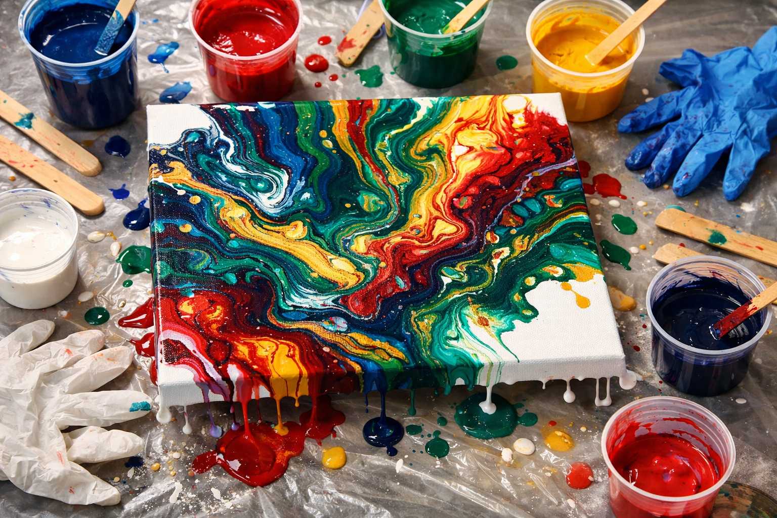 10 Easy Paint Pouring Techniques for Stunning Abstract Art