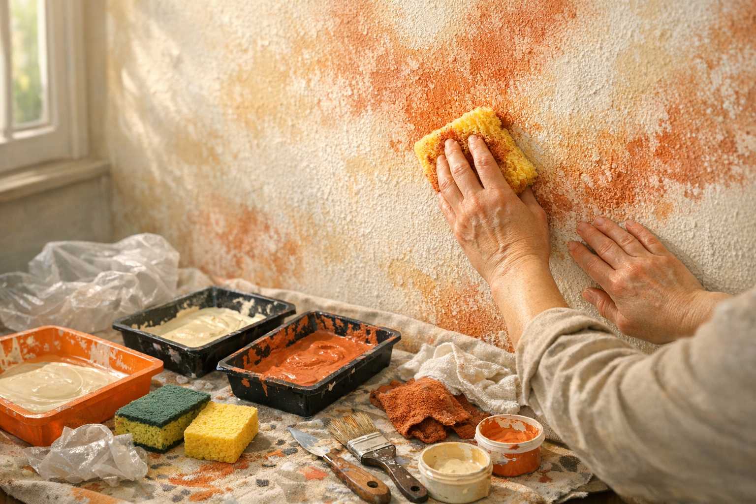 Beginner's Guide to Textured Paint Effects Using Household Items