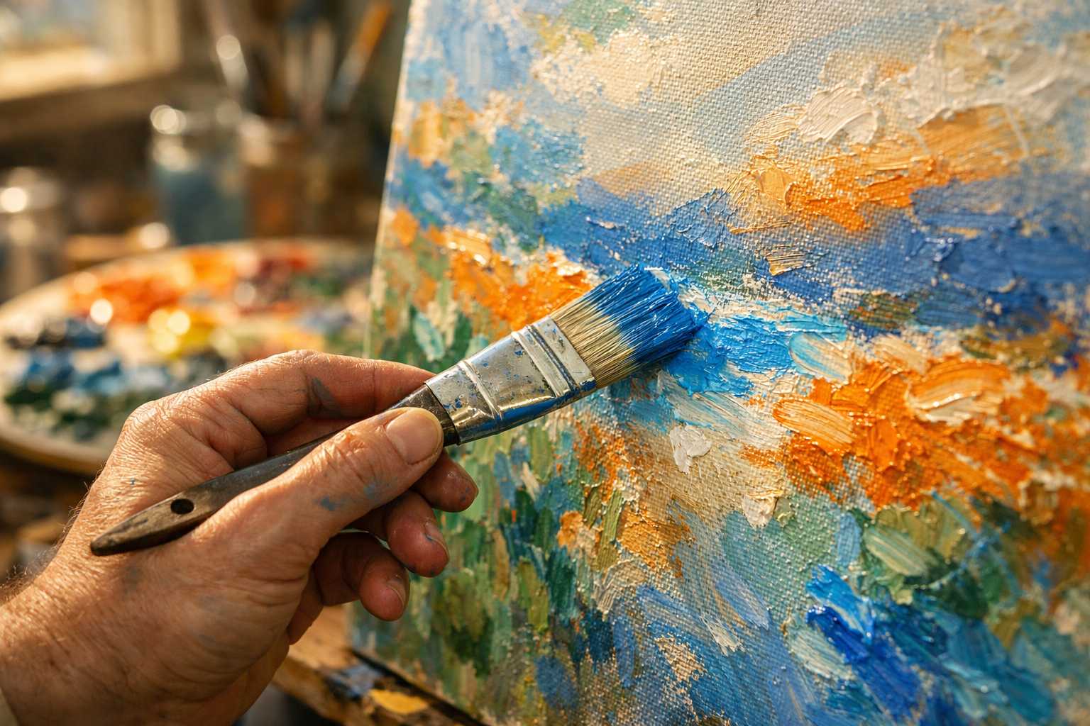 Loose Brushstroke Techniques: Impressionist Painting Guide