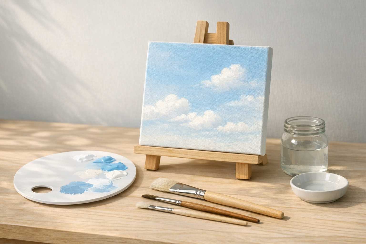 Minimalist Sky Art: Simple Cloud Painting Tutorial